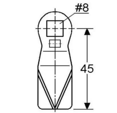 Cam 12 mm offset inward. Brushed 316 Stainless Steel. - Image 4