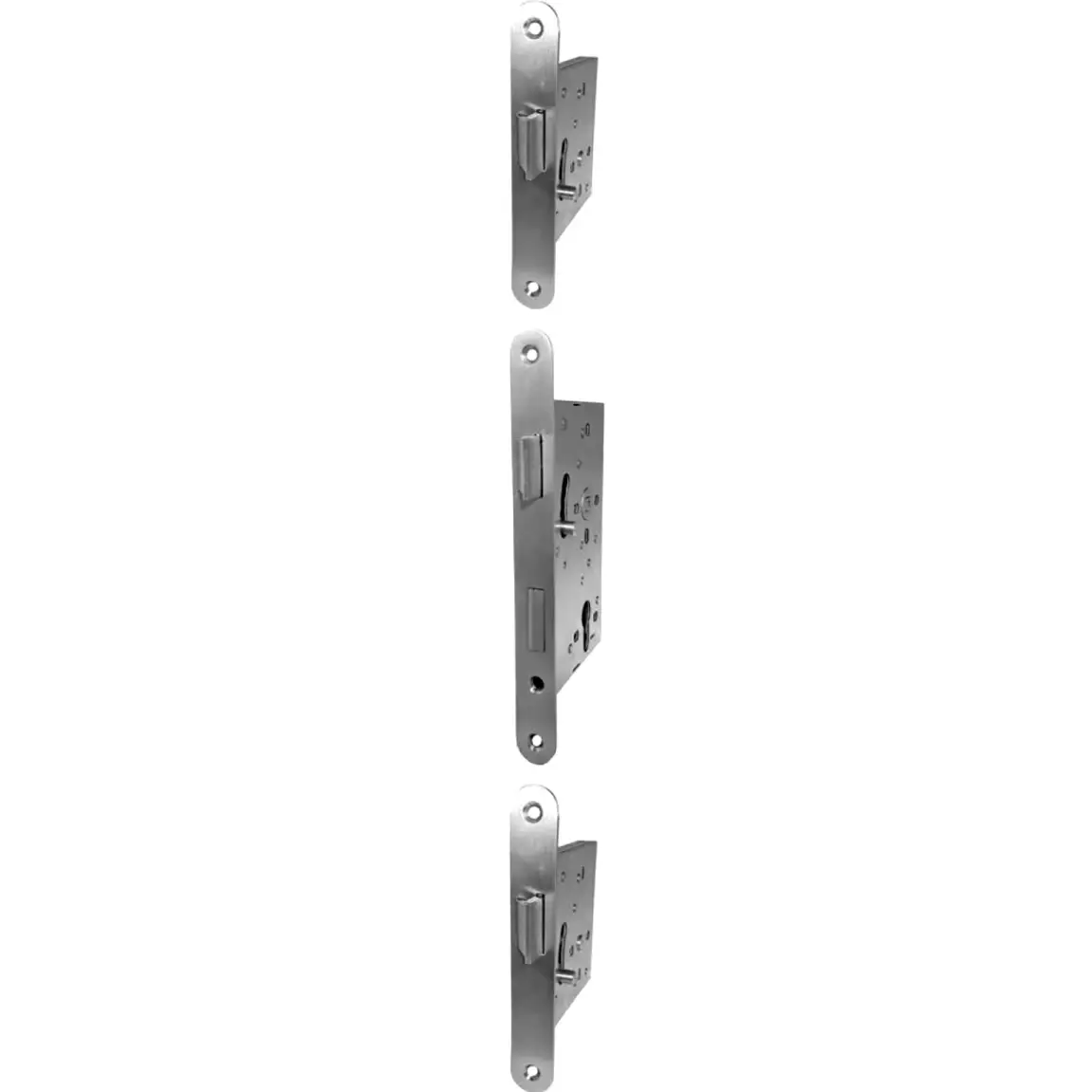 3 point Marine Lockset 65 mm backset Stainless steel Right Hand