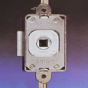 rim lock 16 mm backset with 7x7mm spindle. 3 point lock