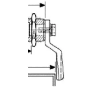 Cam 10 mm offset outward. Brushed 316 Stainless Steel. - Image 4