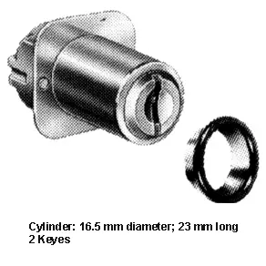 rim lock 20 mm backset with keyway. 3 point lock - Image 2