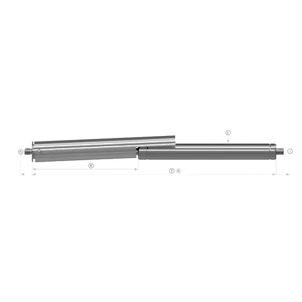 Gas Springs Series 10-23 with Lock Open Sleeve. for hatches from 100 lbs. to 200 lbs. weight