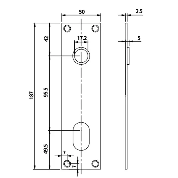 ~ Interior lock set complete Satin chrome and Satin Stainless steel. With Escutcheon Plates - Image 6