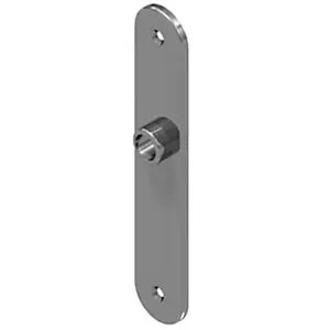 GSV Schwepper and S&B Escutcheons 230 x 42 mm pair. "Round". Polished Stainless steel