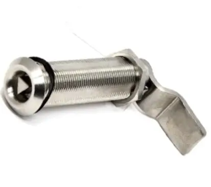 Hatch Fastener Set. Hatch thickness - 2 13/16 inch.. Distance Cam 3 1/2 inch. Operates through Triangular Key Sold Separately.