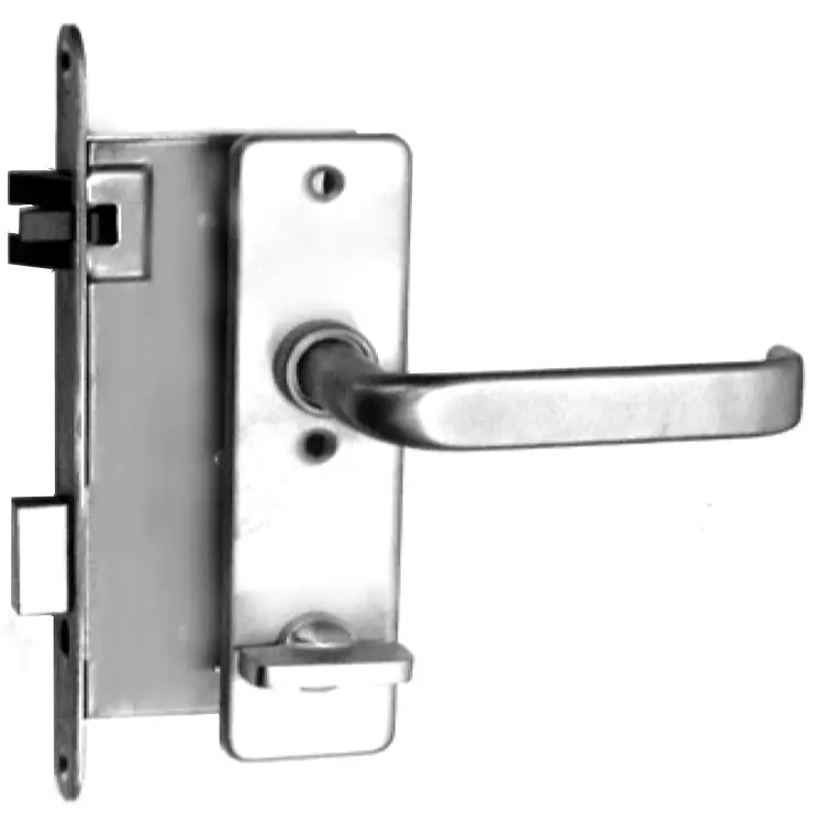 ~ Privacy Mortise Lock SET 55 mm backset. Polished Stainless Steel - Image 5