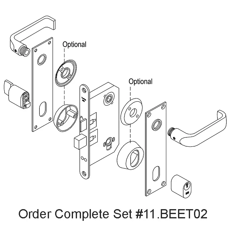 Oval Half Cylinder Keyed 32 mm. Satin Chrome - Image 3