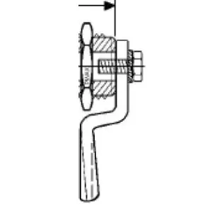 Cam 12 mm offset inward. Brushed 316 Stainless Steel. - Image 3