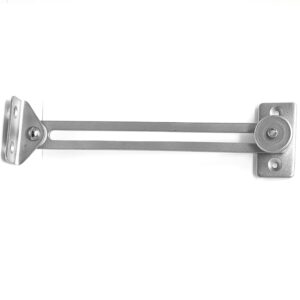 Door Stay with 160 mm travel. Light Duty. Satin Chrome Plated Brass