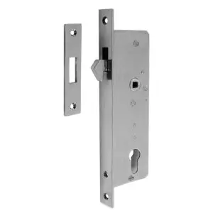 Sliding Entry Mortise Lock with 50 mm backset. Heavy Duty For Narrow Style Framed Doors