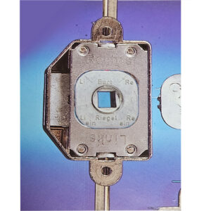 rim lock 25 mm backset with follower for 7x7mm spindle and 3 point lock