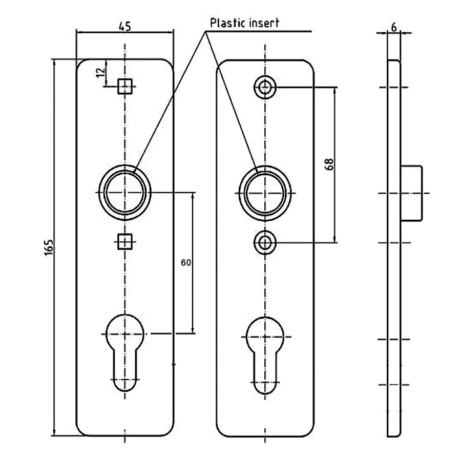 z Door Lever with Escutcheon Entry model Set. GSV Schwepper and S&B Trim Set for Mortise Locks classic lever with escutcheon - Image 4