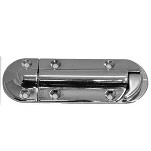 Barrel Bolt, Spring Loaded. 4 3/4 x 1 9/16 1/2 inch Slim Design. Chrome Plated Brass.