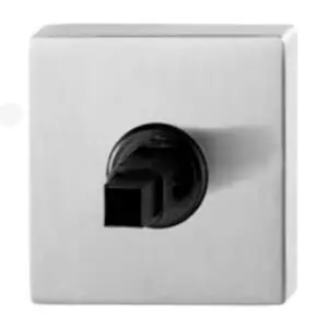 Square Rose for Brand Levers only. 65 x 65 mm. Sold as pair. Polished Stainless Steel