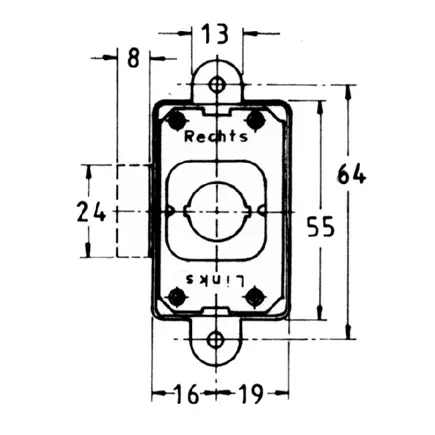 rim lock 16 mm backset with Keyway. - Image 3