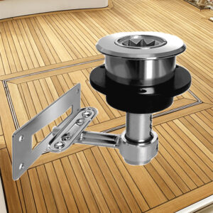 Hatch Fastener w. Straight Cam and Strike Plate. Cut hole 2 3/8 inch.
