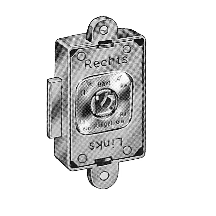 rim lock 20 mm backset with follower for 7x7mm spindle. 3 point lock - Image 2
