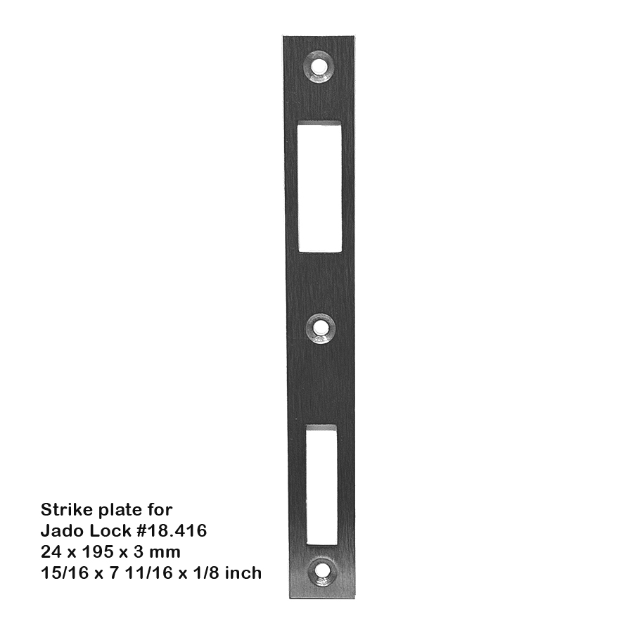 Jado Interior Steel Mortise Lock 25 mm Backset Satin Stainless Steel Finish - Image 4