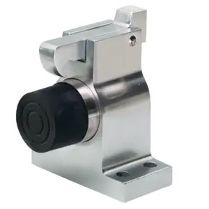 Door Holder with Hook. Spring loaded. Floor mounted. Distance - 100 mm or 4"