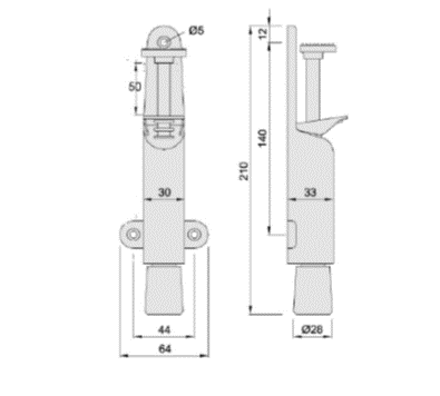 Door Holder Push type 50 mm or 2" - Image 2