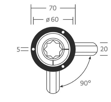 Hatch Fastener w. Straight Cam with Lift Ring and Strike Plate. Cut Hole 2 3/8 inch. - Image 5