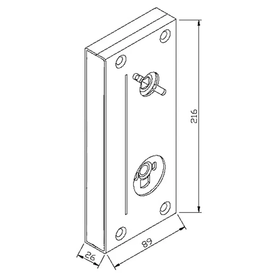 Box for rim mounting Trioving Assa Abloy Locks - Image 3