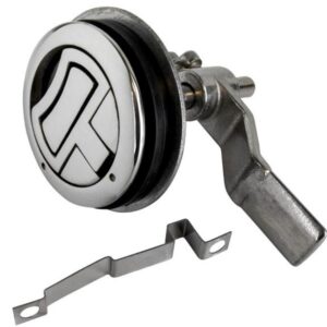 Hatch Fastener with Lift Ring, Cam and Strike Plate. For 2 inch hole. Heavy Duty.