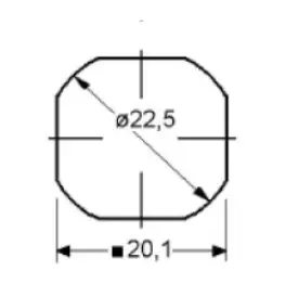 Hatch Fastener Set. Hatch Thickness -1 3/8 inch. Distance Cam 1 1/2 inch. Operates through Triangular Key Sold Separately. - Image 2