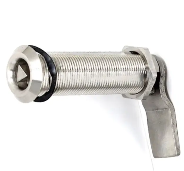 Hatch Fastener Set. Hatch thickness - 2 13/16 inch.. Distance Cam 3 1/4 inch. Operates through Triangular Key Sold Separately.