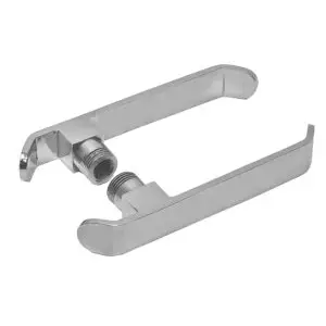 Door Lever Semi Flush. 143 mm long x 20 mm wide stand off 18 mm. Sold as Pair.