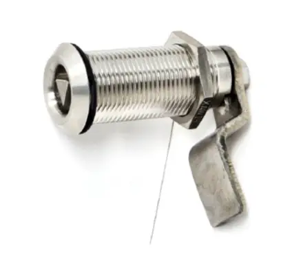 Hatch Fastener Set. Hatch Thickness -1 3/8 inch. Distance Cam 1 1/2 inch. Operates through Triangular Key Sold Separately.