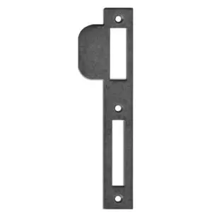 Strike Plate for Narrow Stile Mortise Locks. Polished