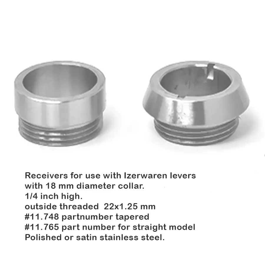 Door Lever Semi Flush. 115 mmx 20 mm with Stand off 18 mm Sold as Pair. - Image 2