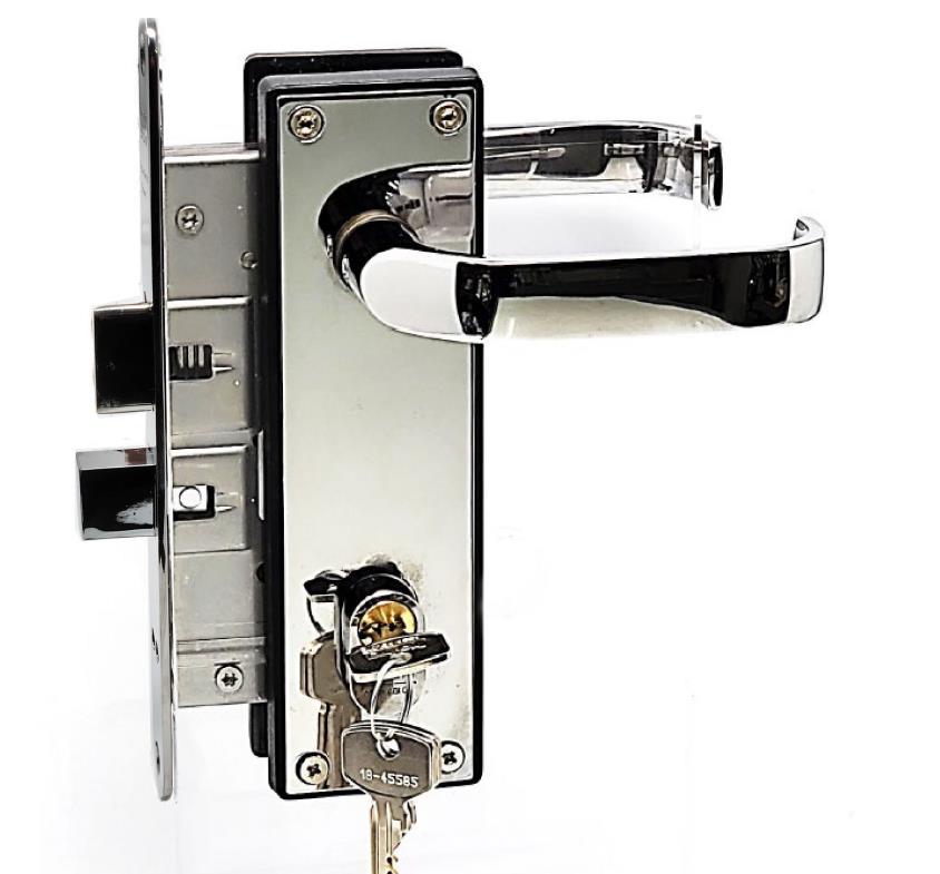 Entry Mortise Lock SET 55 mm backset. Marine Grade Trioving Vingcard Series. Heavy Duty. Solid Latchbolt