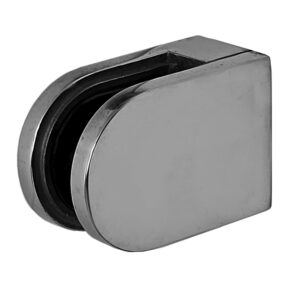 Glass clamping bracket 45 x 63 mm for 8-10 mm glass. Satin
