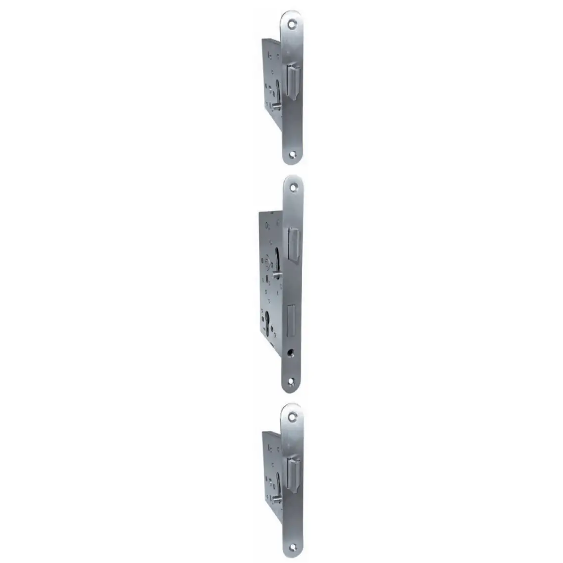3 point Marine Lockset 65 mm backset Stainless steel Left Hand