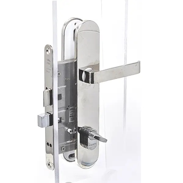 ~ Entry Mortise Lock. Set Complete. 55 mm backset. Heavy Duty. Solid Latch. Mega Yacht Upgrade. Polished Stainless Steel