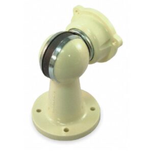 10.F - Plastic Ivory and Brown Magnetic, Lightweight Door Holders