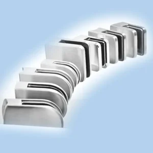 09.A - Stainless Steel Glass Clamps, Wall and Tube Mounted